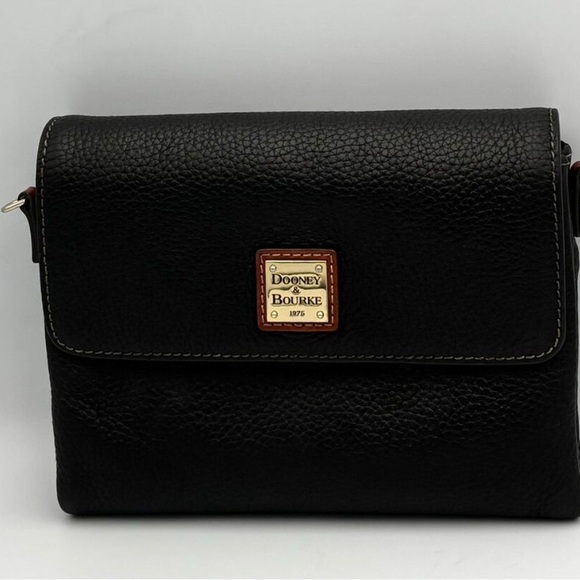 Dooney & Bourke Handbags - Dooney & Bourke Black Pebble Leather Crossbody Bag